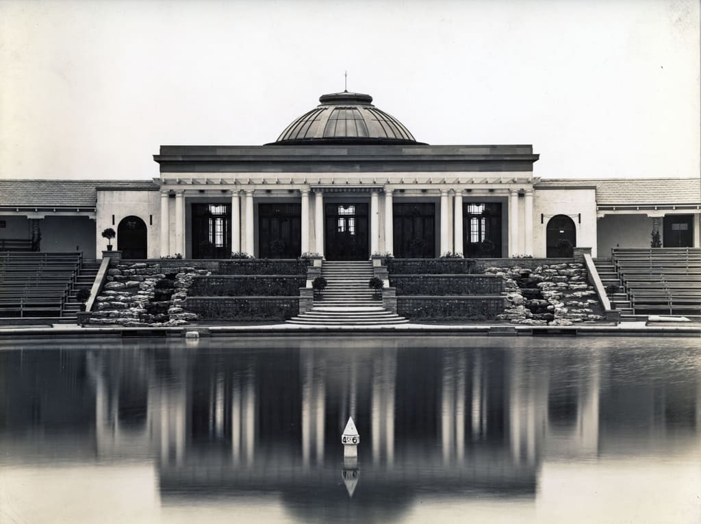 Photograph of Bathing Lake, Southport, October 1928. Stewart Bale Collection, SB/P/7074-3.